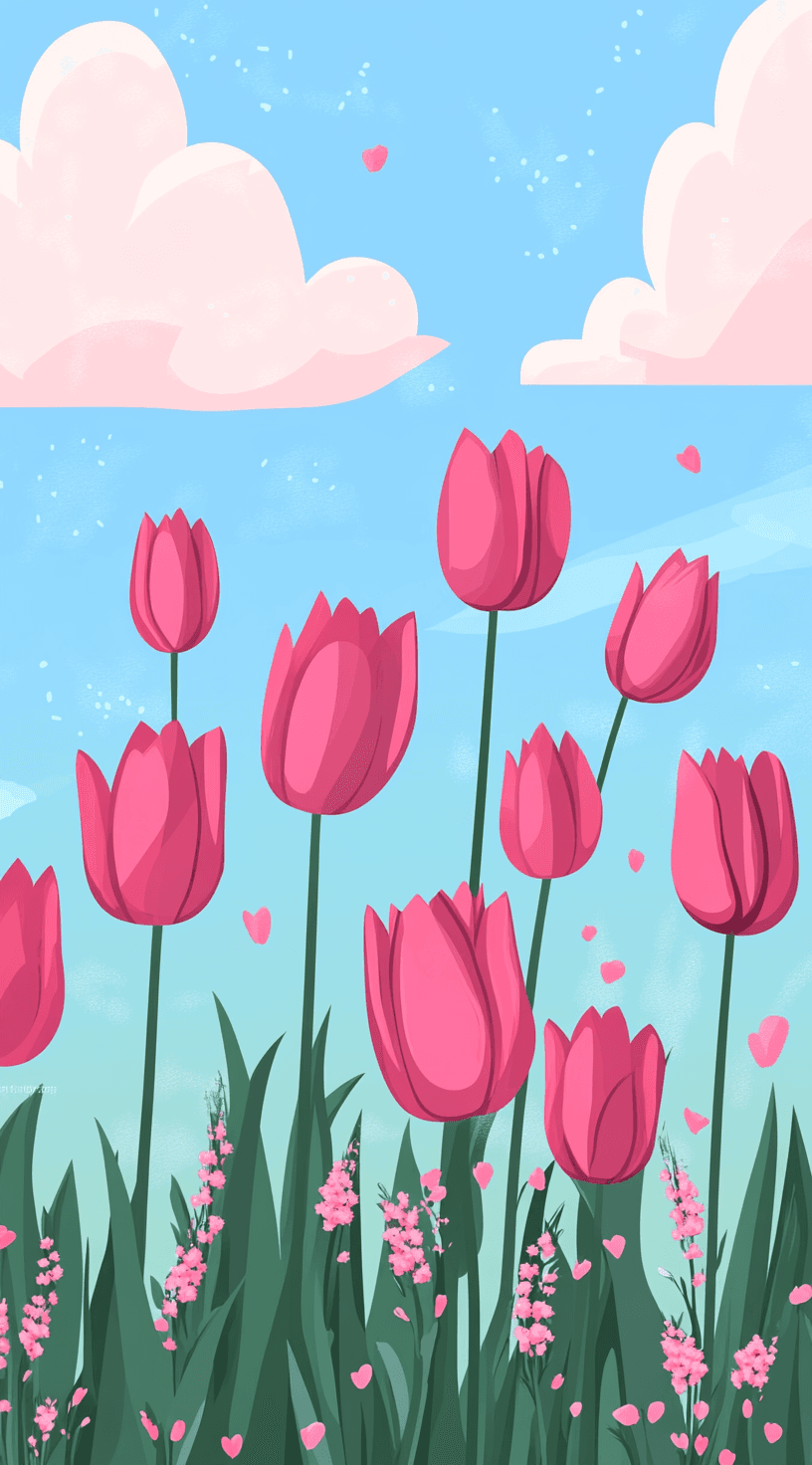 Tulip 047 original repeating artwork