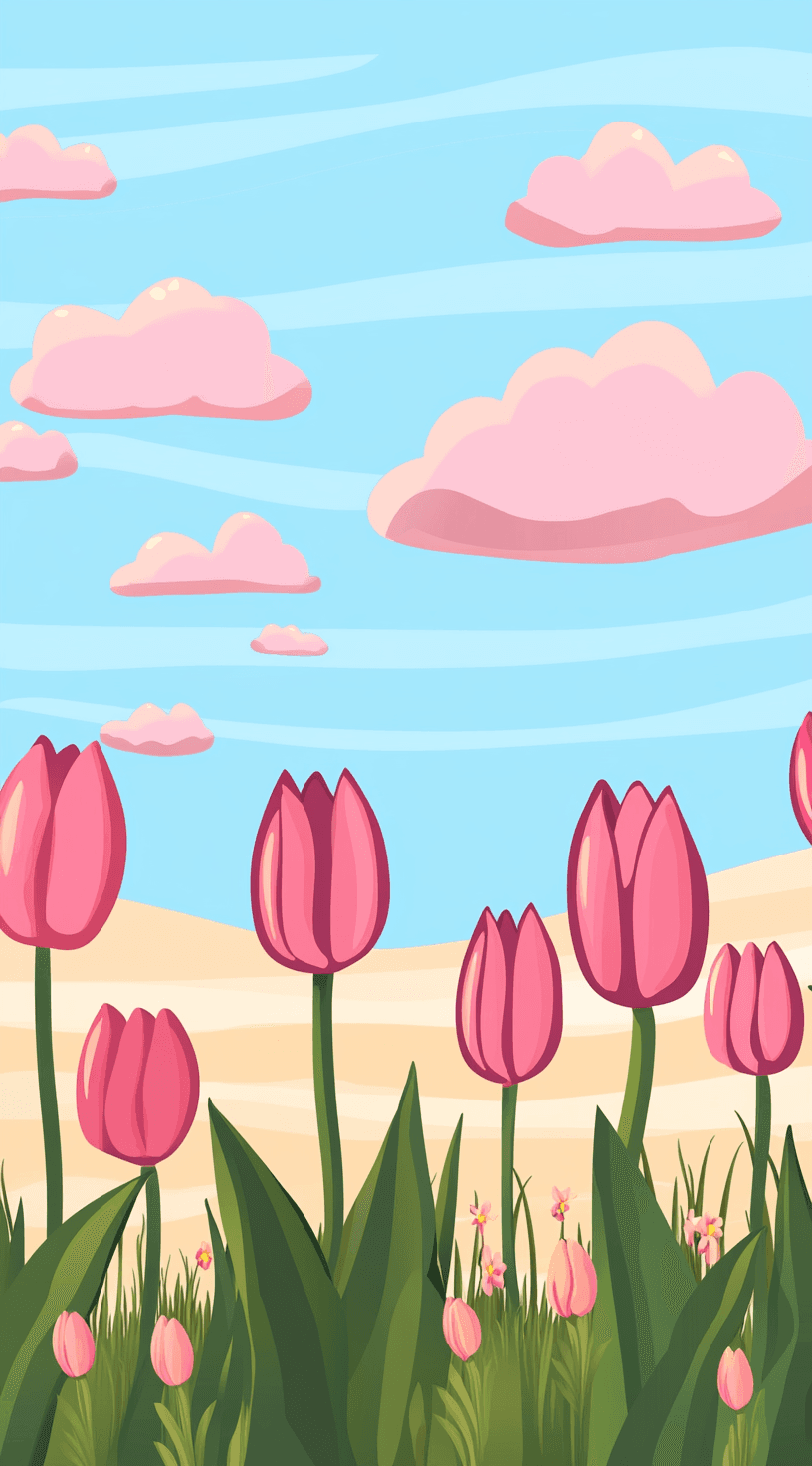 Tulip 049 original repeating artwork