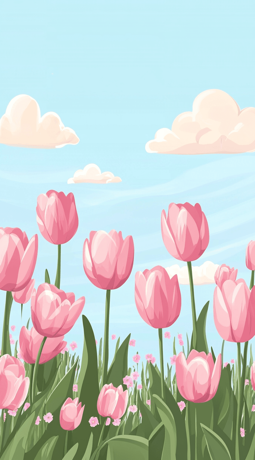 Tulip 081 original repeating artwork