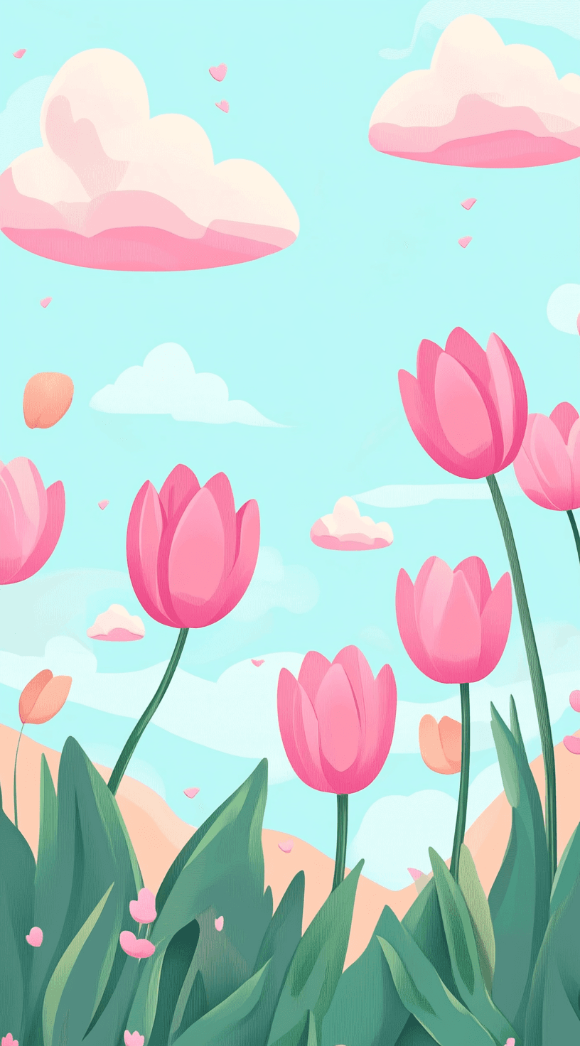 Tulip 053 original repeating artwork