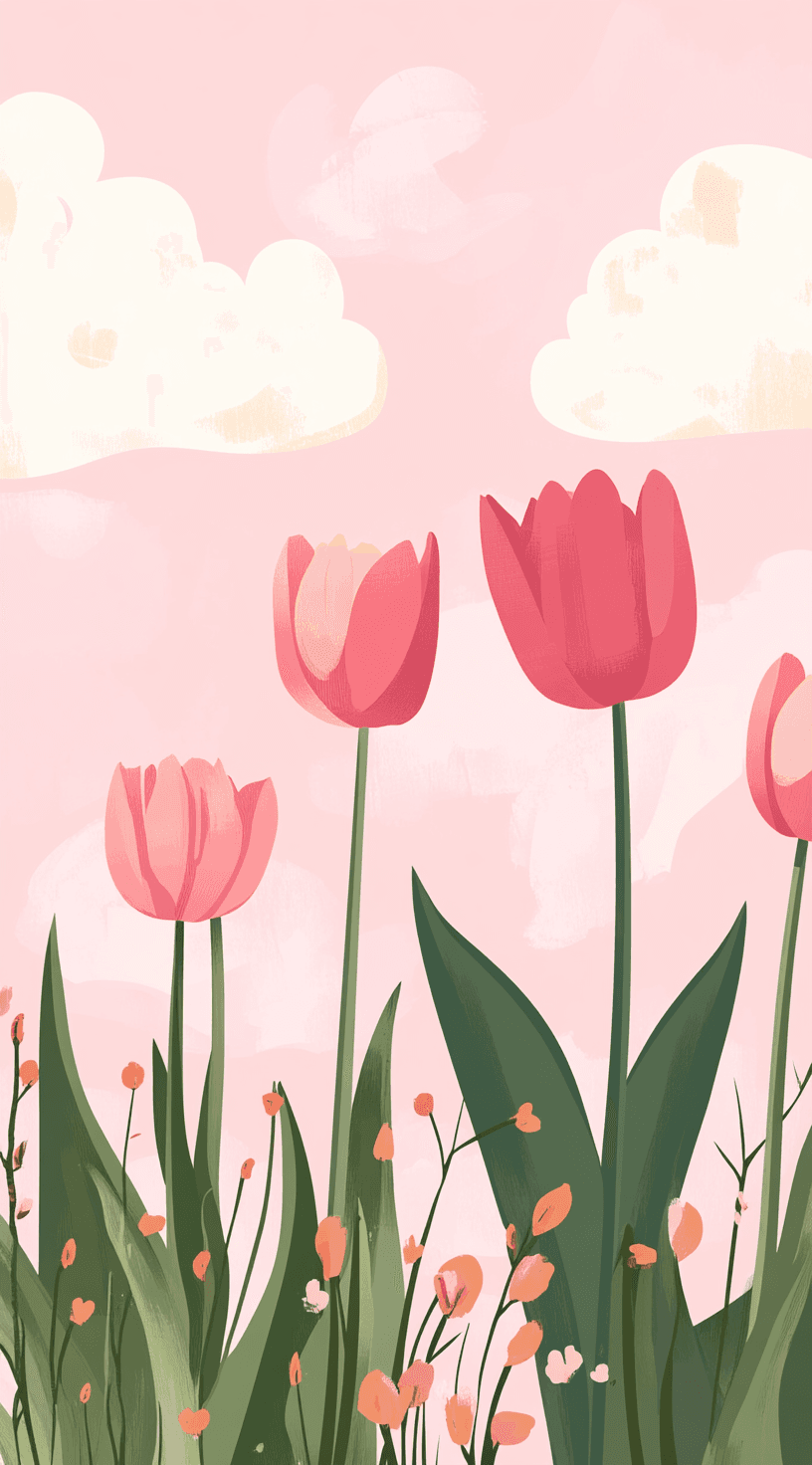Tulip 038 original repeating artwork