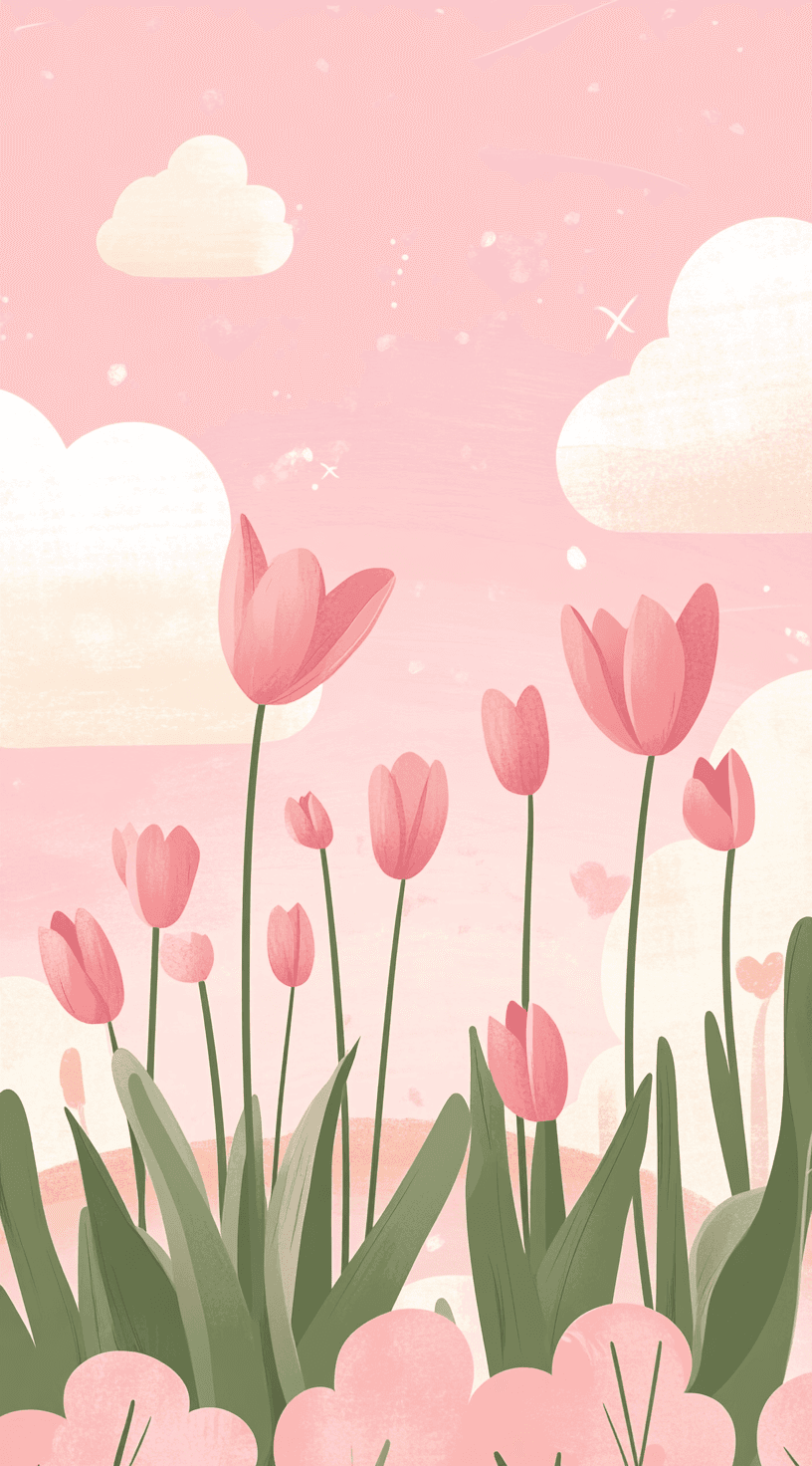 Tulip Spin original repeating artwork