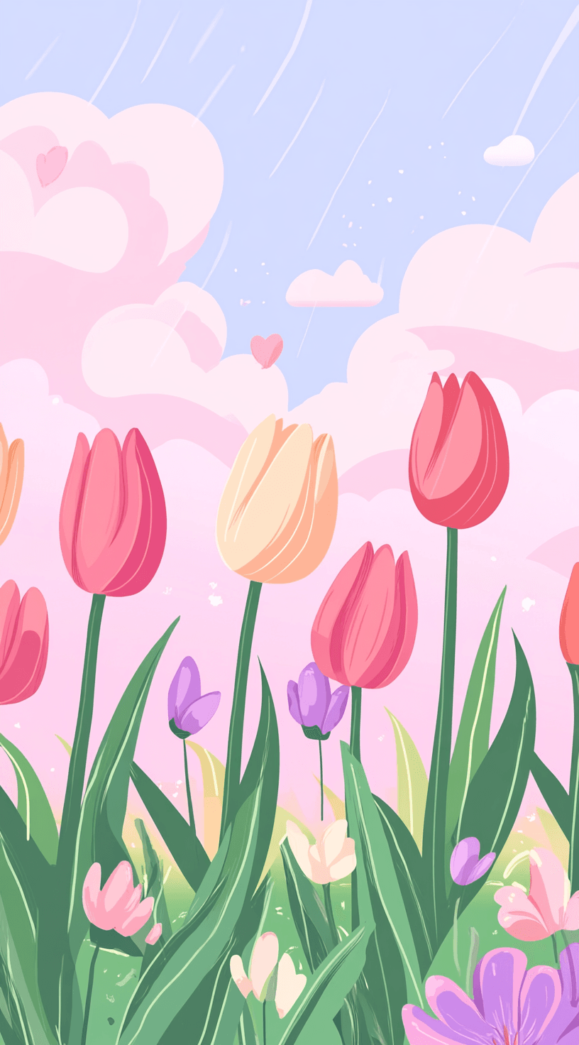 Tulip Crew original repeating artwork