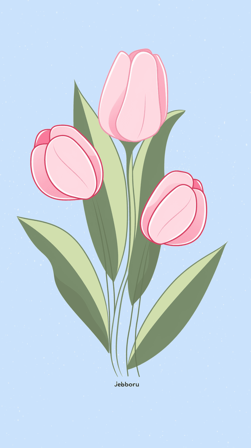 Tulip Go original repeating artwork