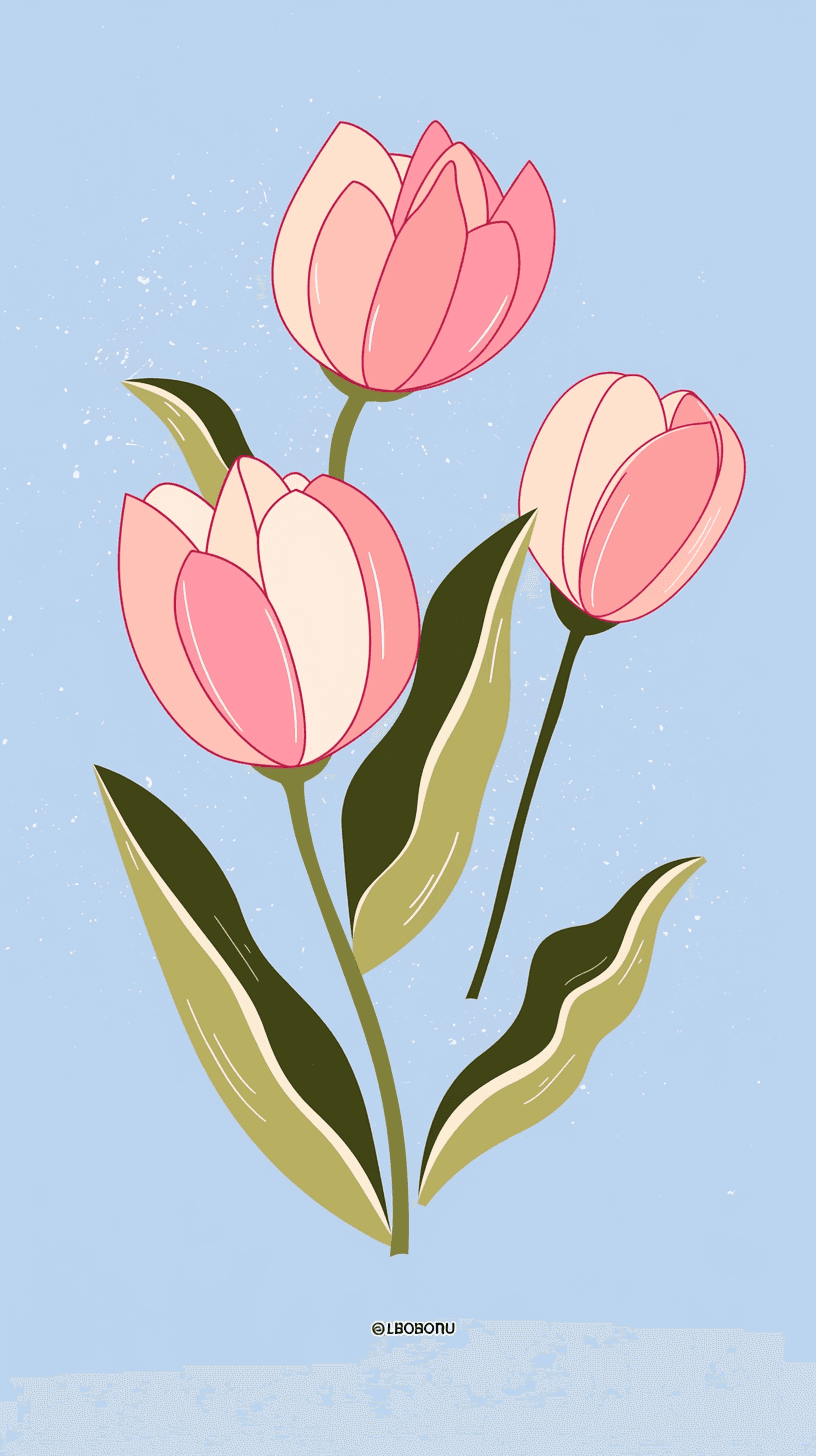 Tulip 086 original repeating artwork
