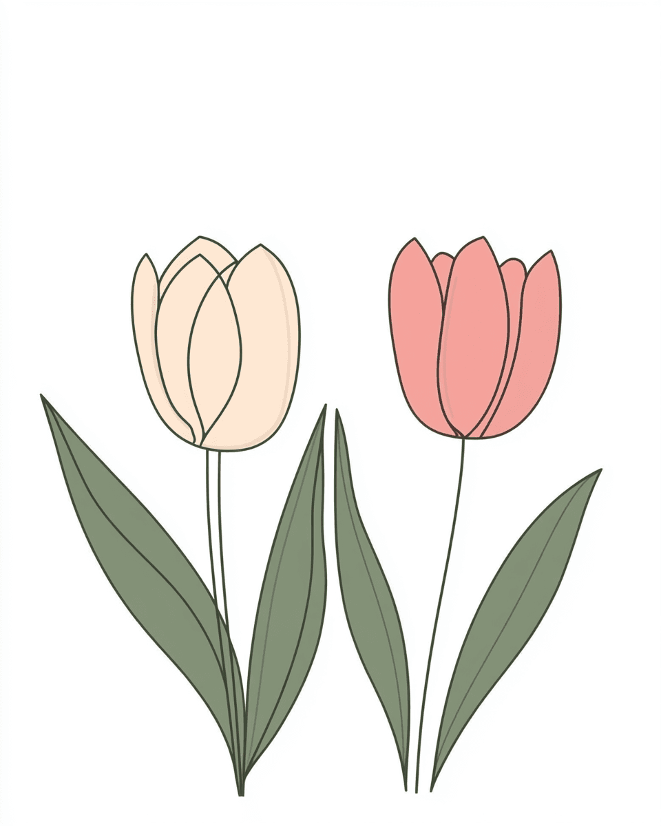 Tulip 034 original repeating artwork
