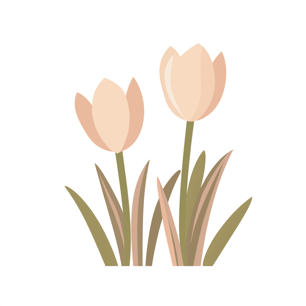 Tulip Moonlit original repeating artwork