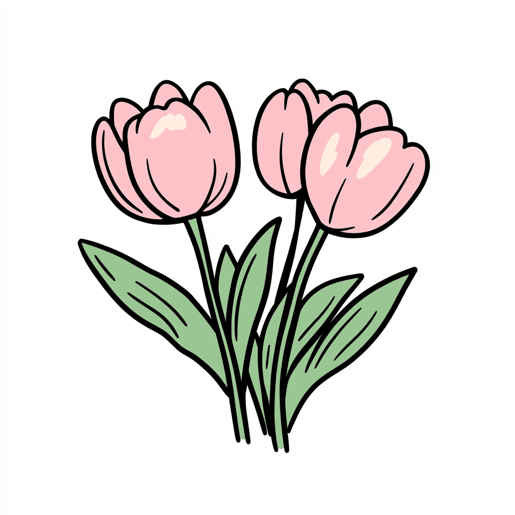 Tulip 095 original repeating artwork