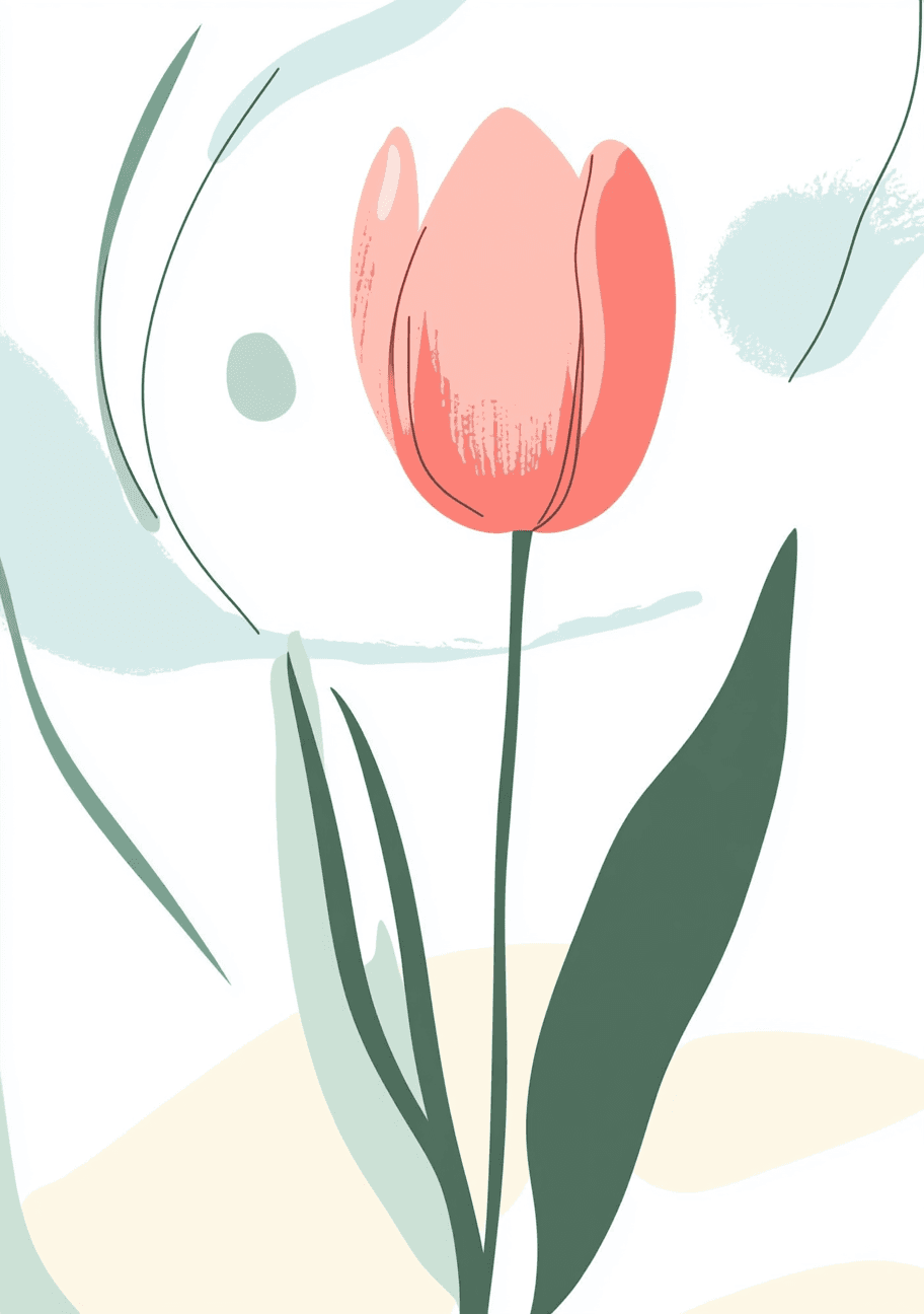 Tulip 028 original repeating artwork