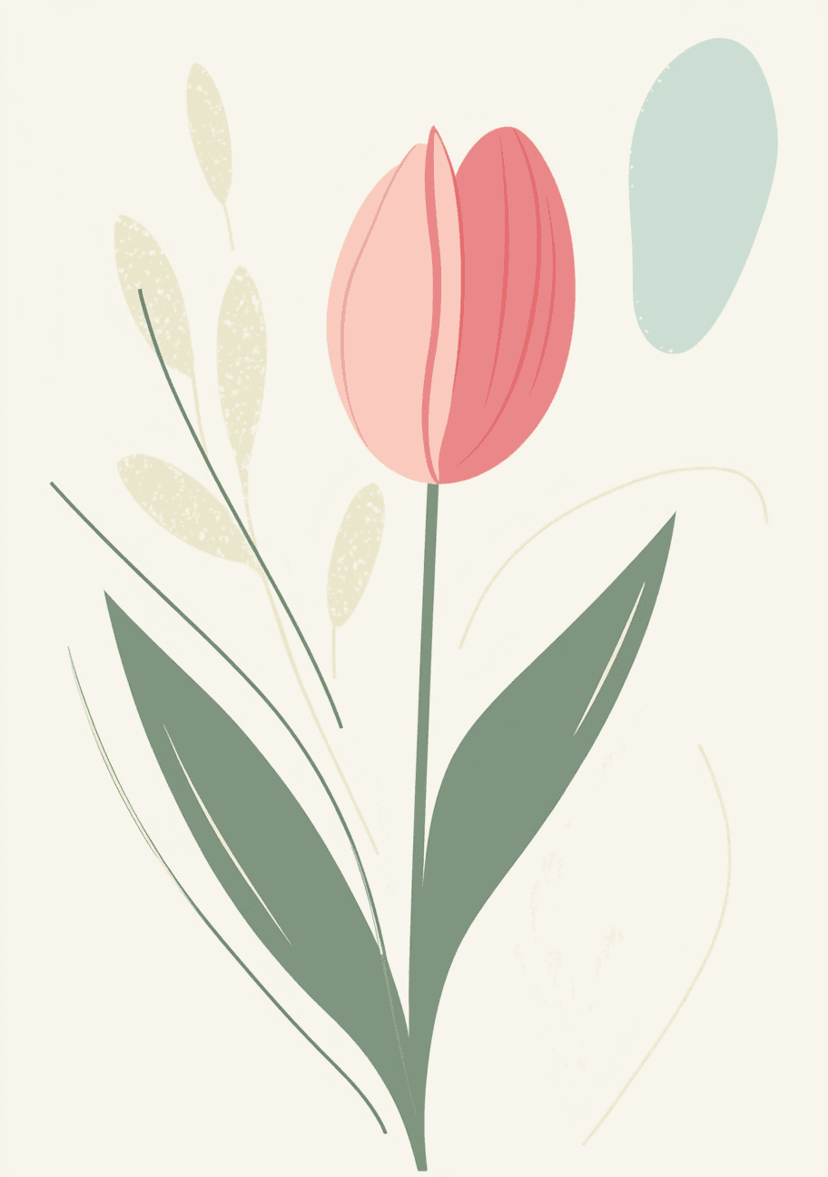 Tulip Harbor original repeating artwork
