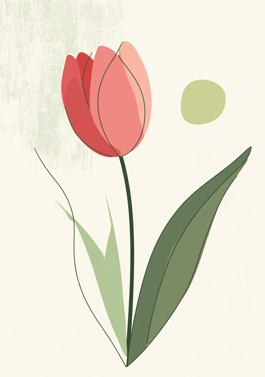 Tulip Shine original repeating artwork