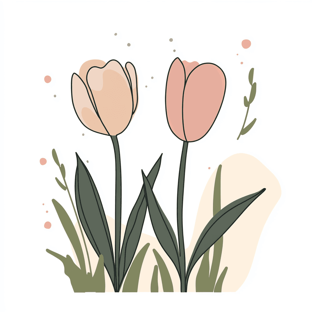 Tulip 067 original repeating artwork