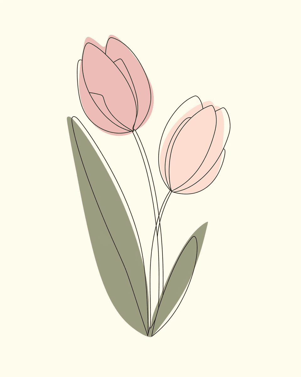 Tulip 089 original repeating artwork