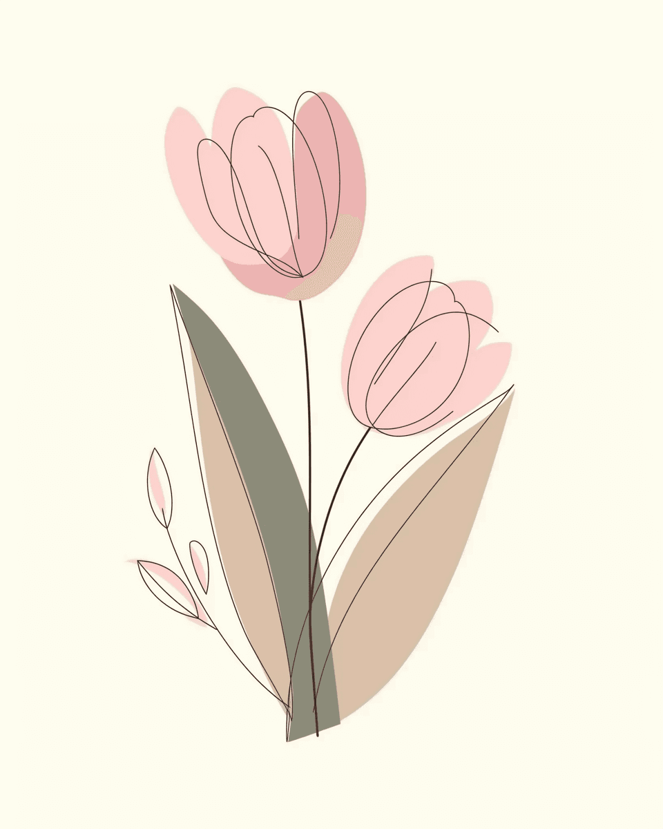 Tulip 006 original repeating artwork