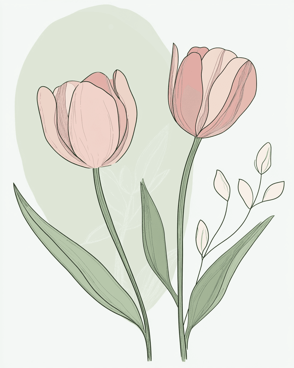 Tulip 088 original repeating artwork