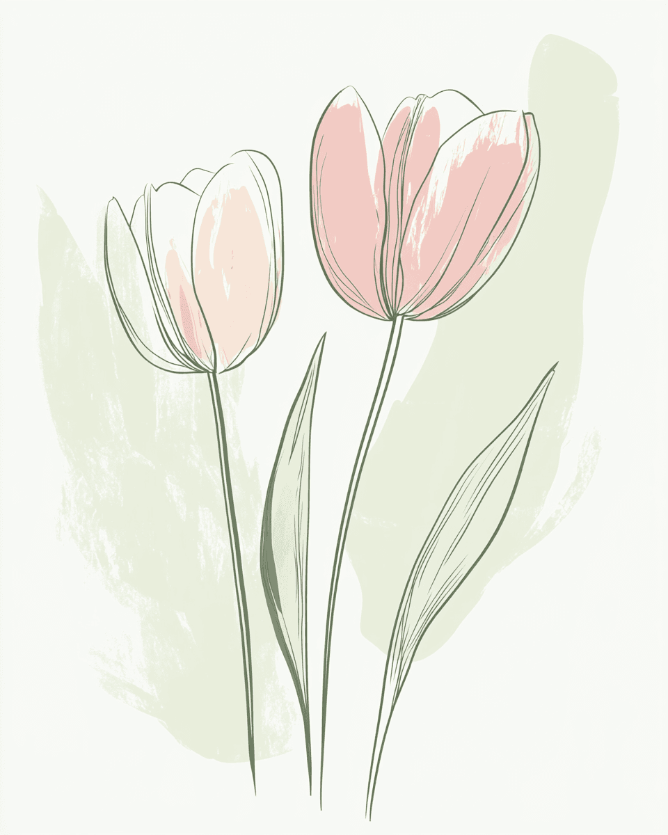 Tulip Tribe original repeating artwork