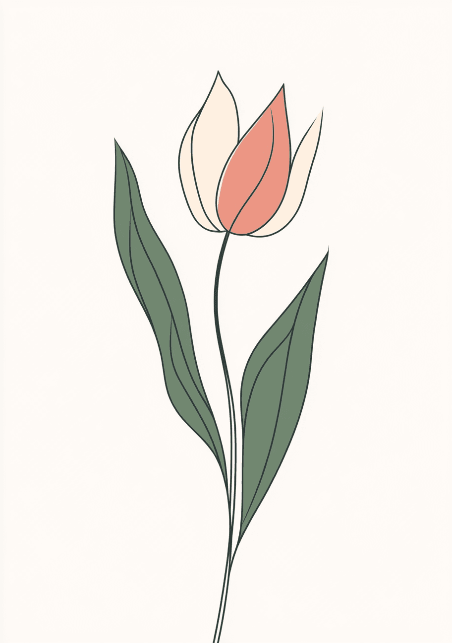 Tulip 001 original repeating artwork