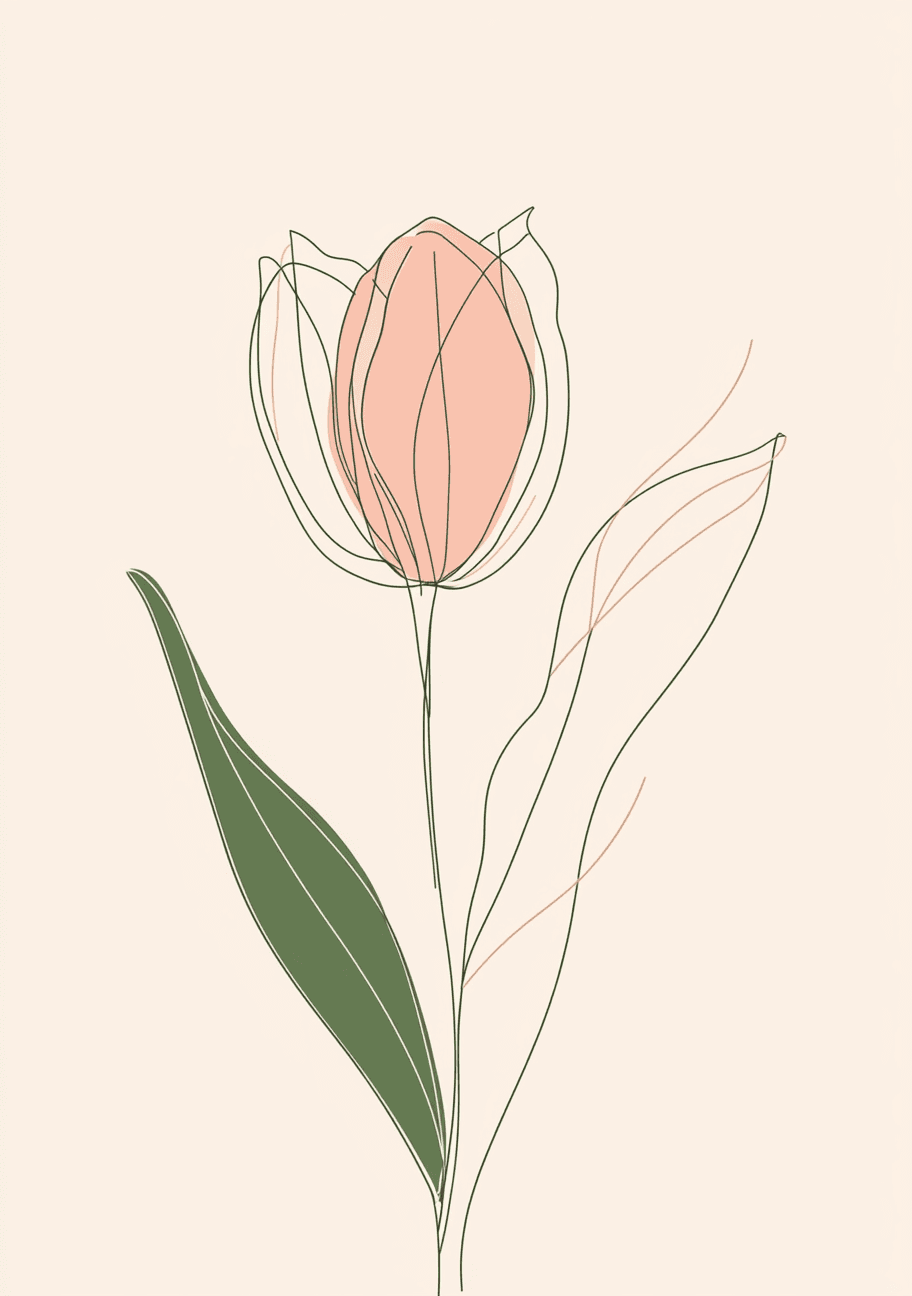 Tulip Street original repeating artwork