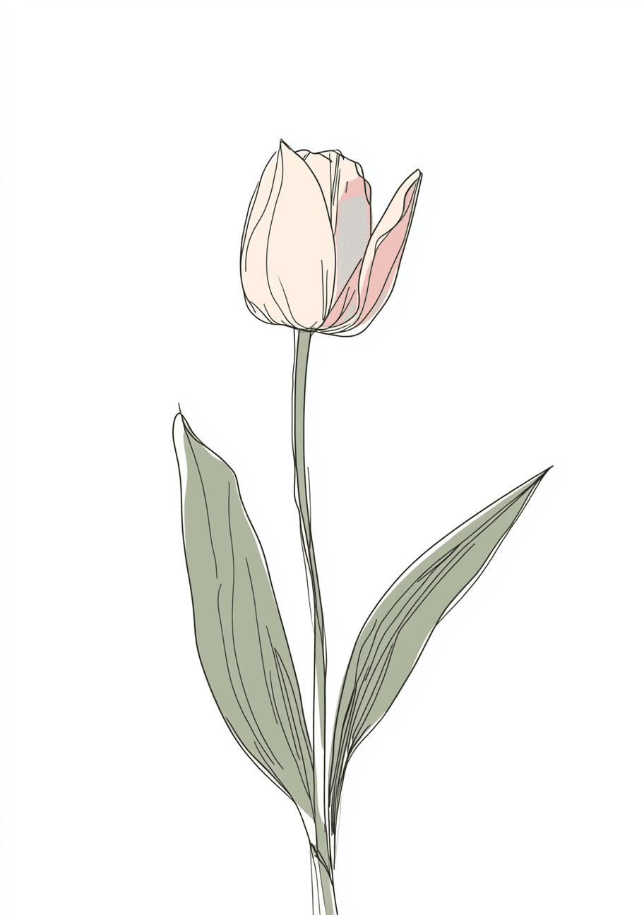 Tulip 005 original repeating artwork