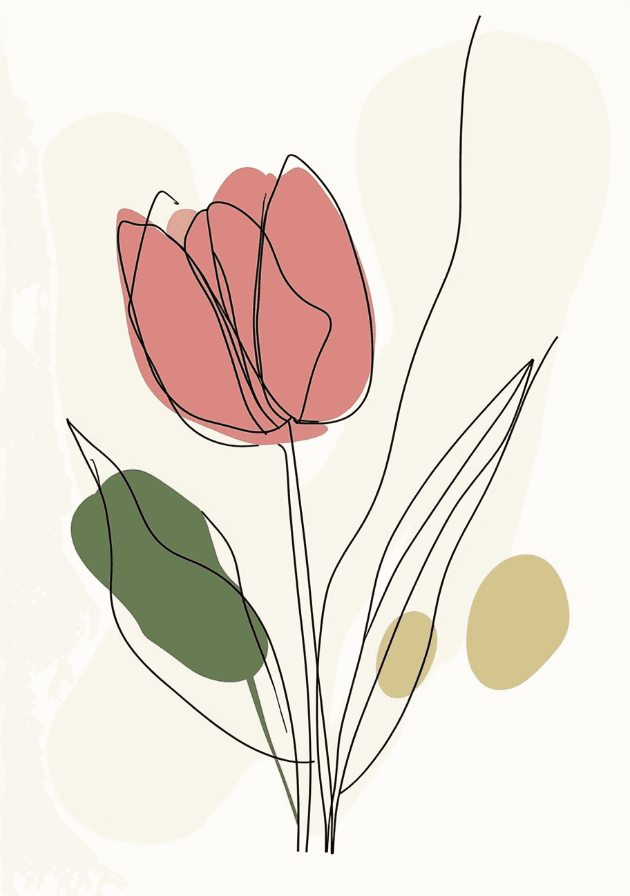 Tulip Zip original repeating artwork