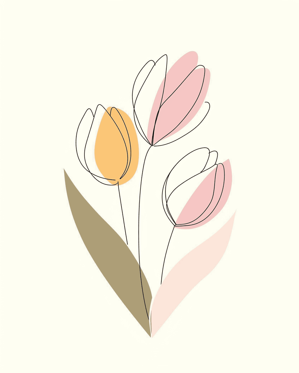Tulip 097 original repeating artwork