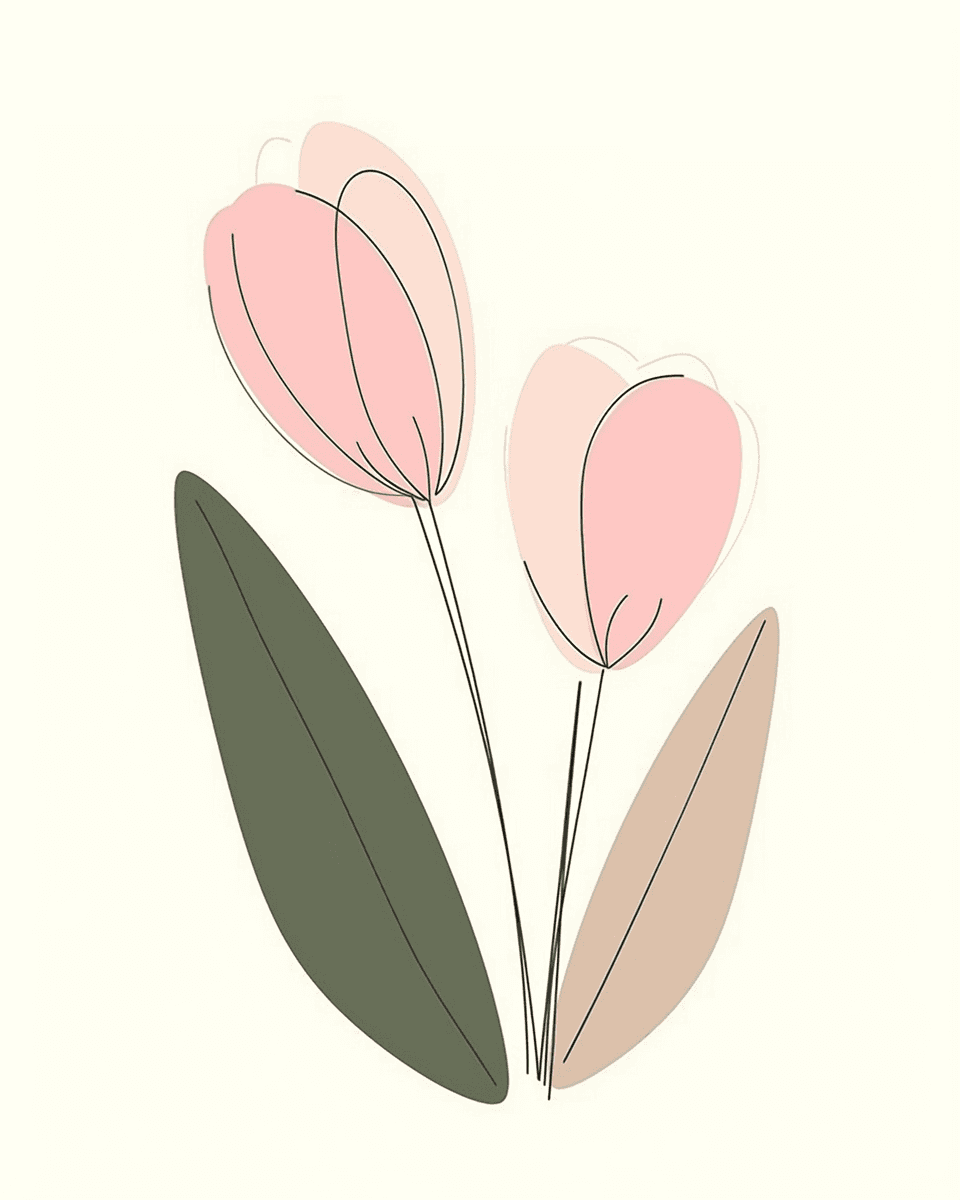 Tulip 033 original repeating artwork