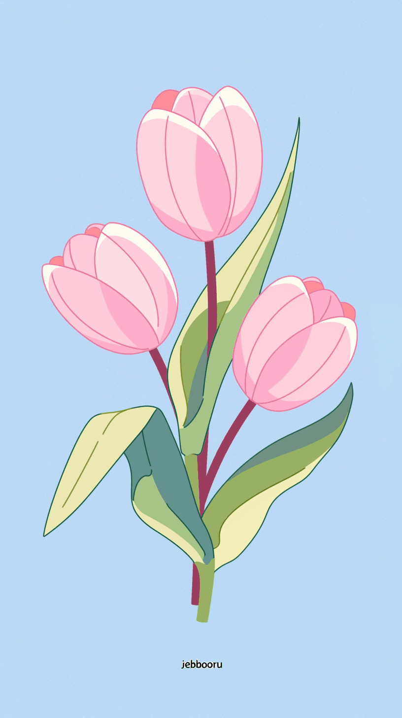Tulip 036 original repeating artwork