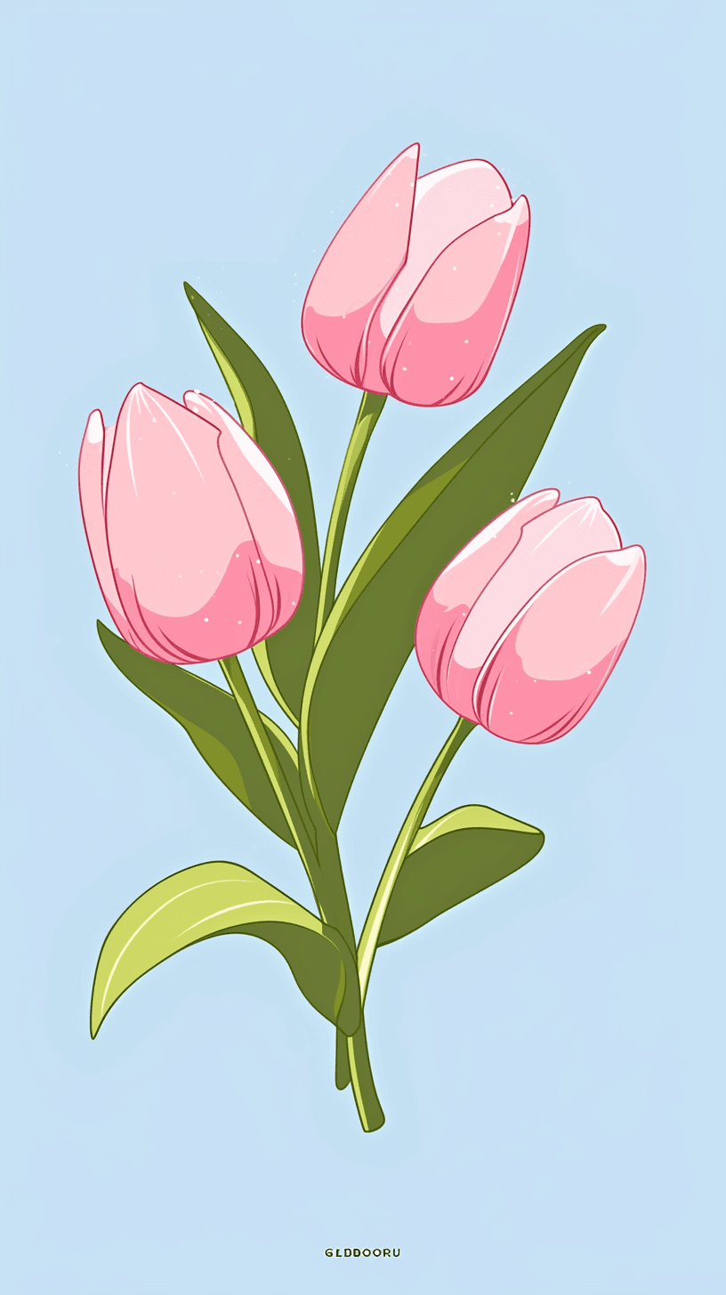 Tulip 026 original repeating artwork