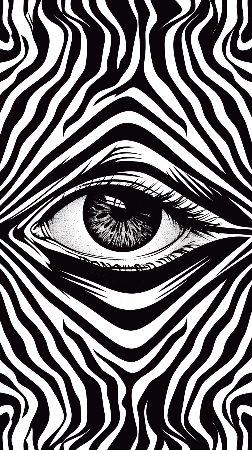 Eye Rise original repeating artwork
