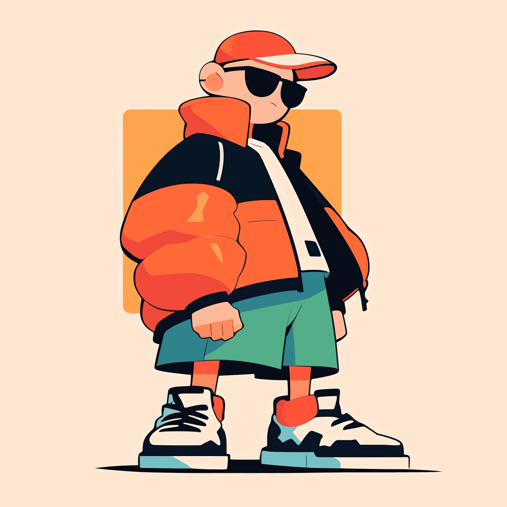 Street Spin original repeating artwork