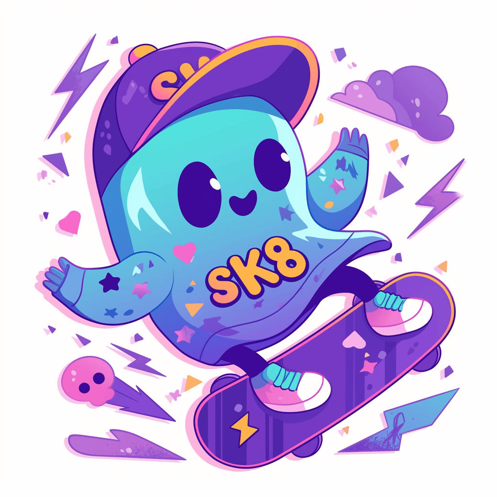 Ghost Pals original repeating artwork