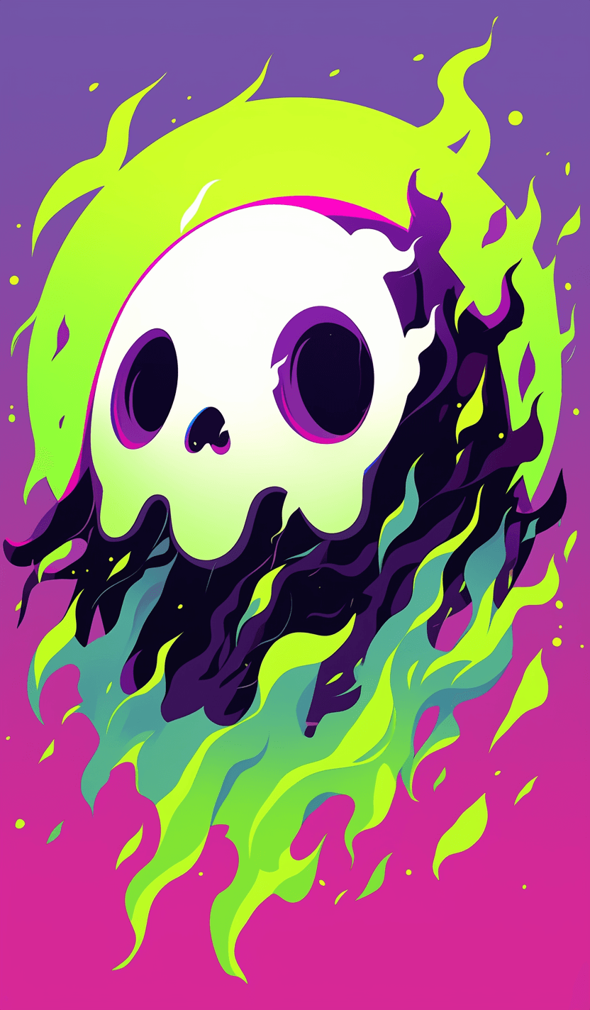 Skull Jam original repeating artwork