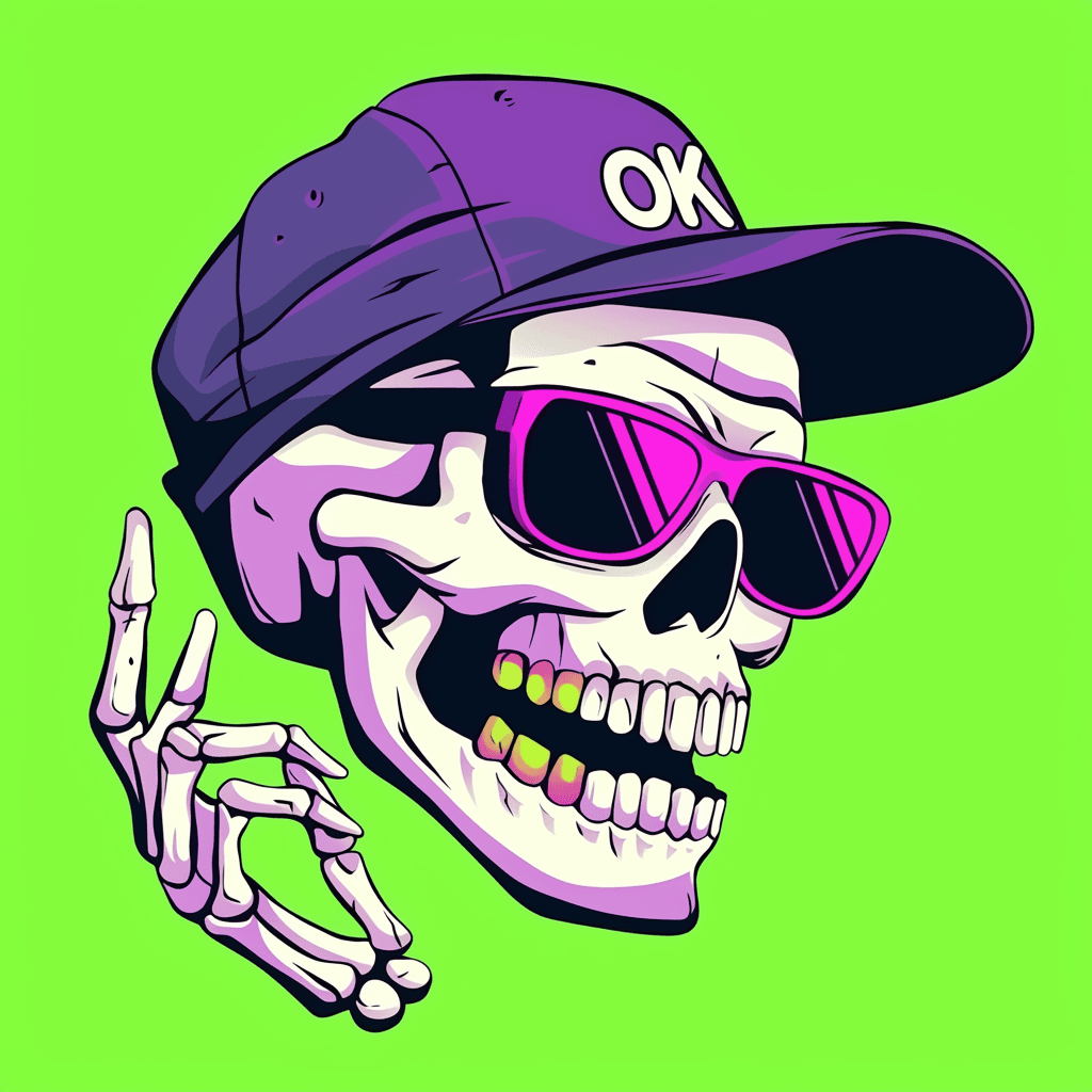 Skull Sprint original repeating artwork