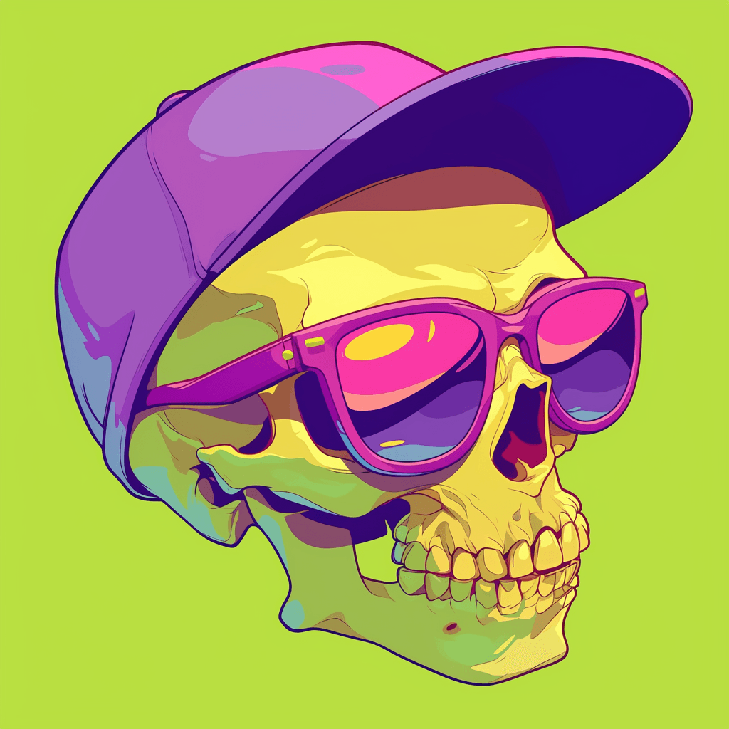 Skull Avenue original repeating artwork