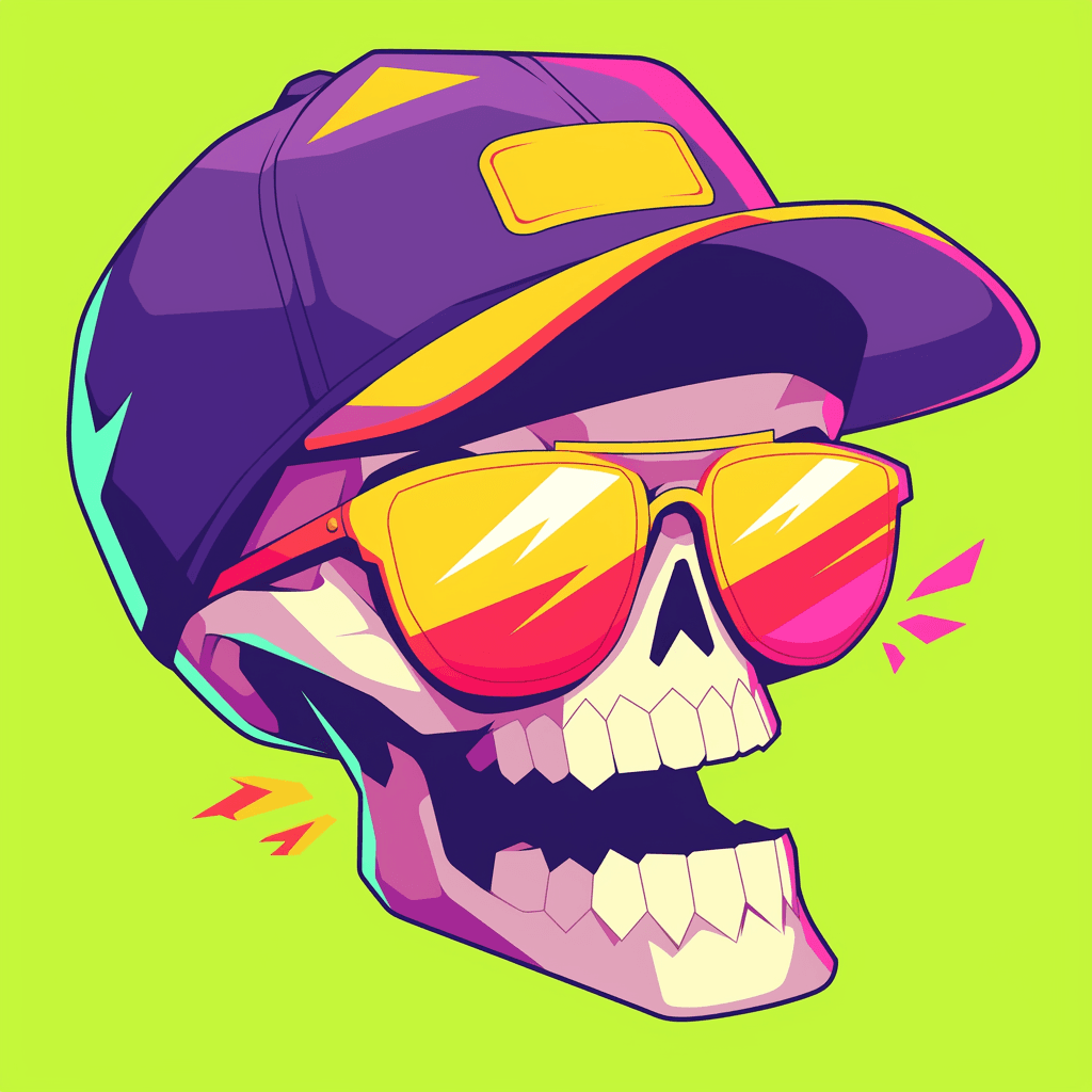 Skull Run original repeating artwork