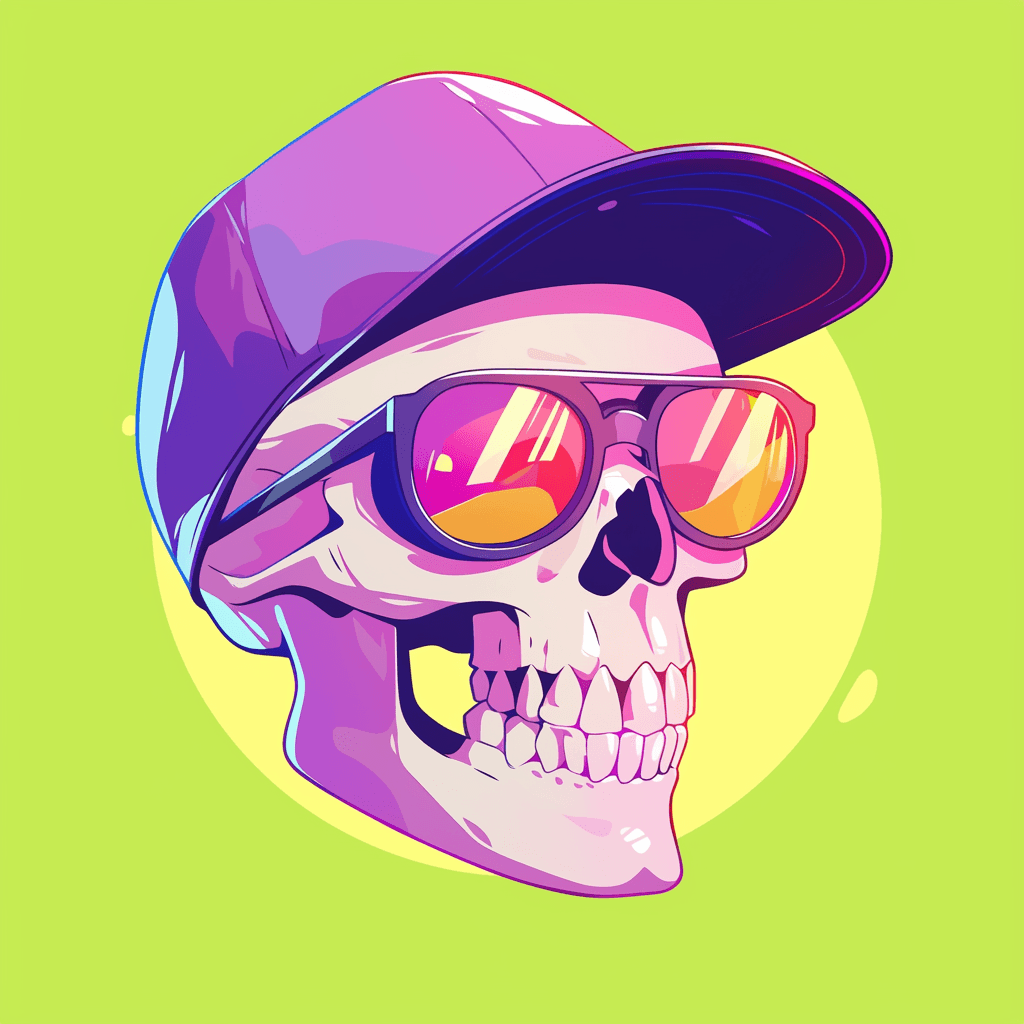 Skull Pals original repeating artwork