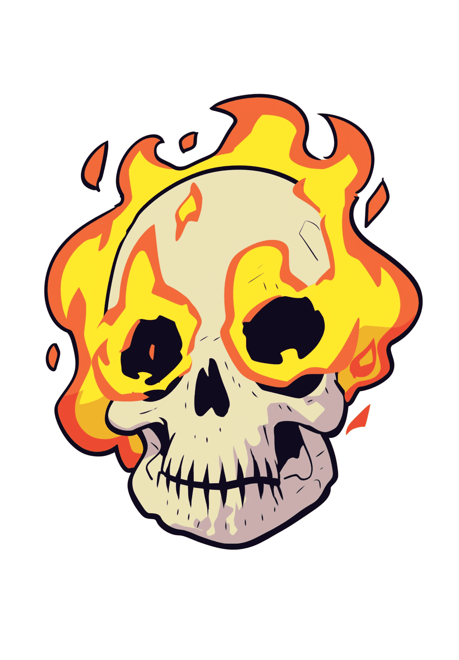 Skull Zoom original repeating artwork