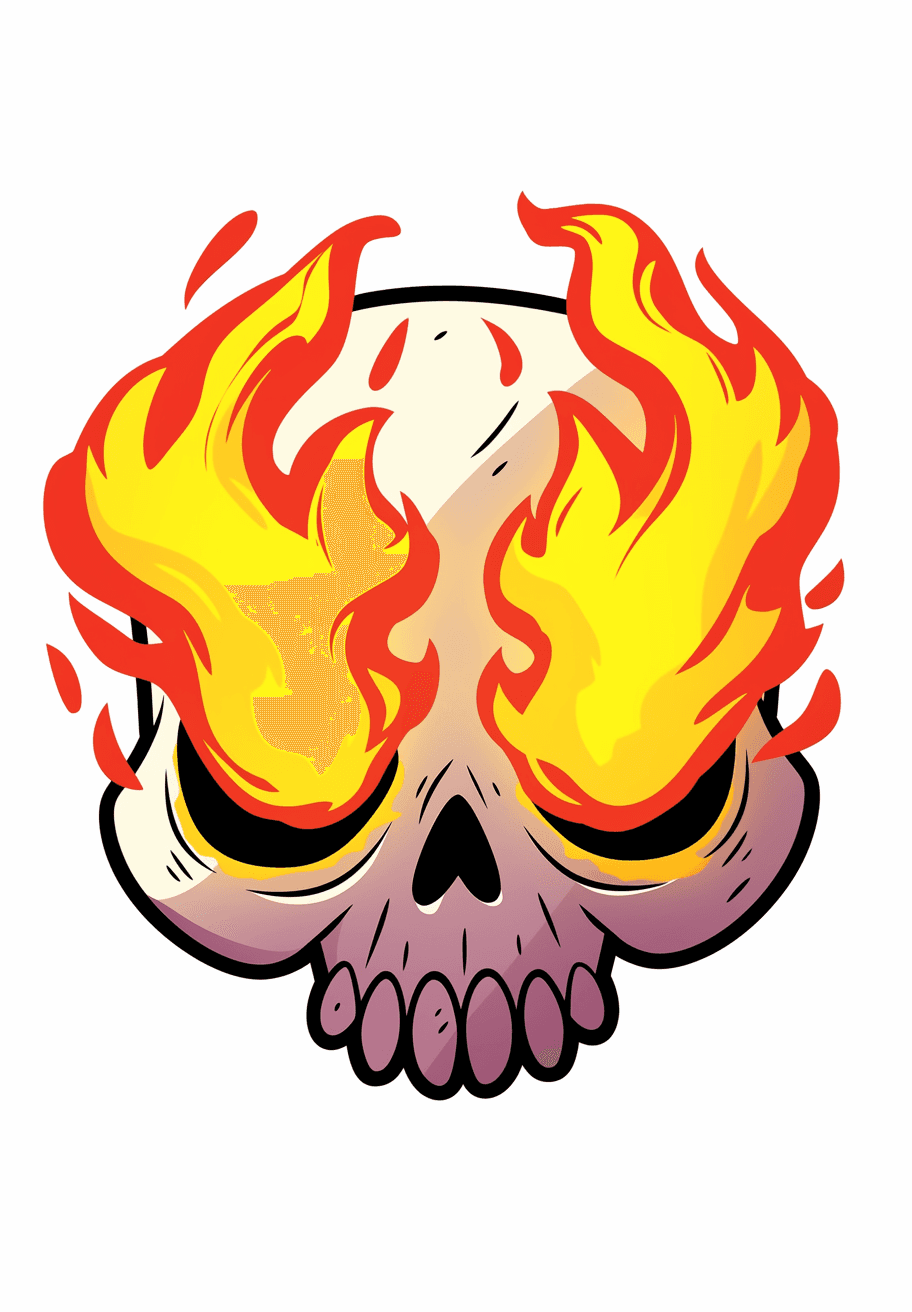 Skull Snap original repeating artwork