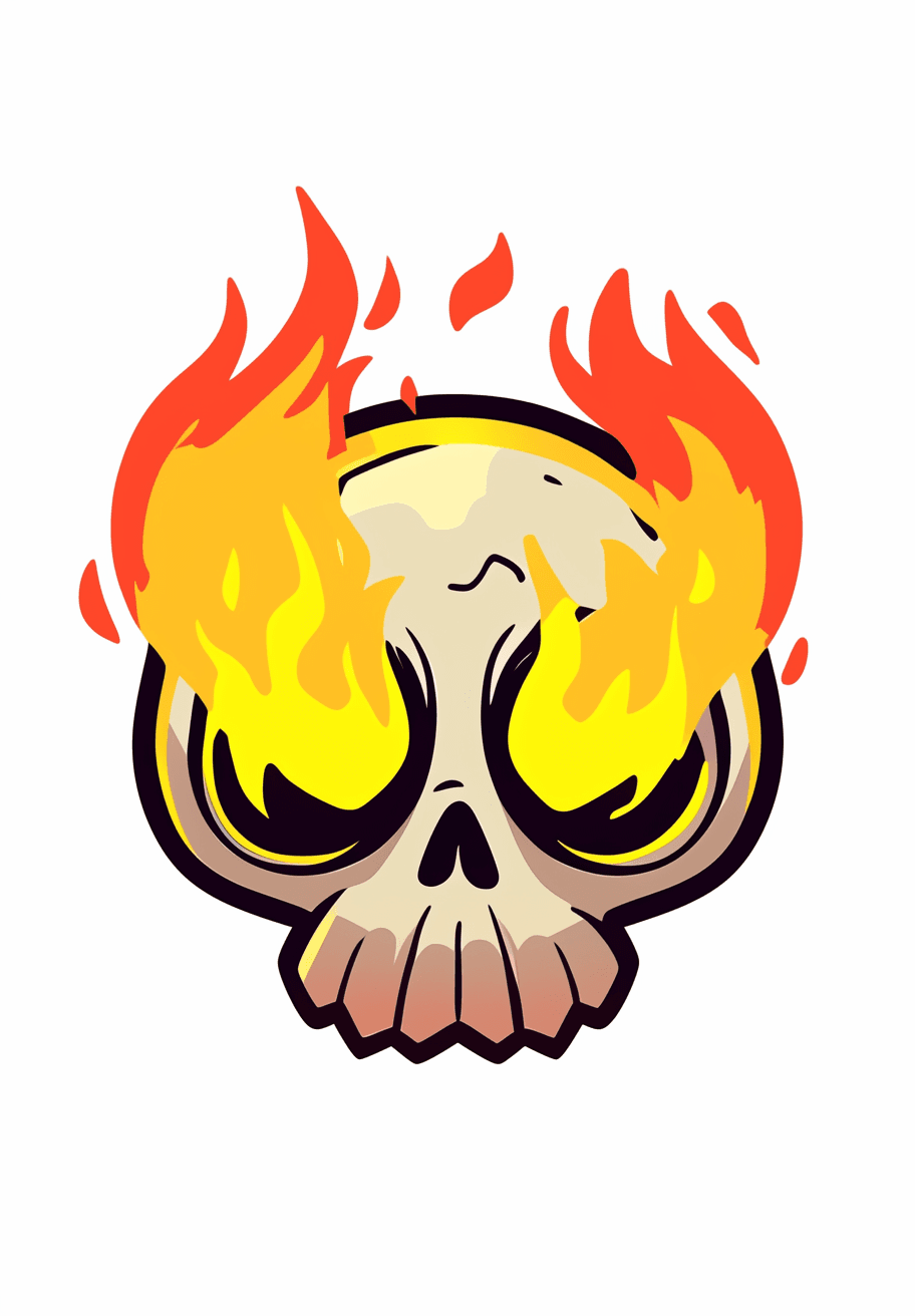 Skull Crew original repeating artwork