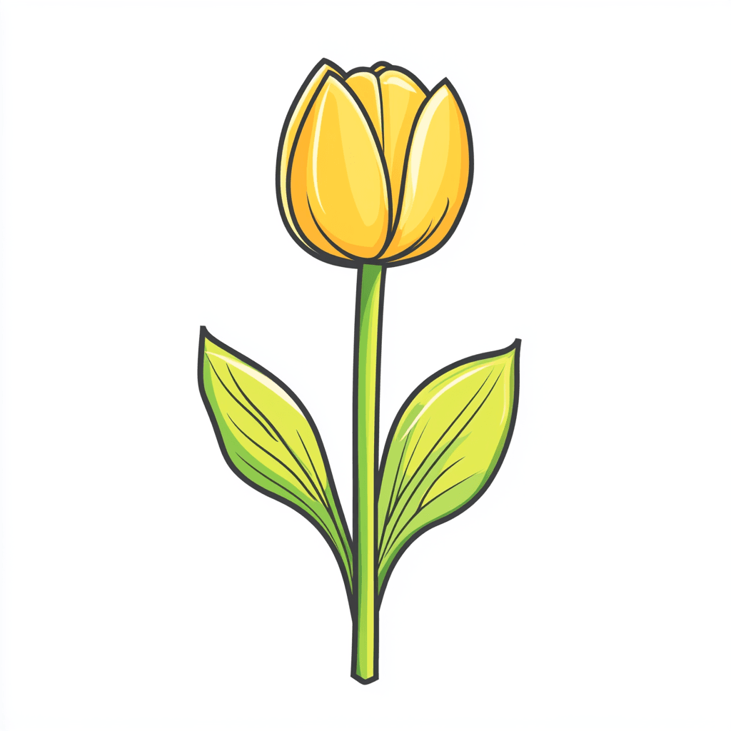 Tulip Fizz original repeating artwork