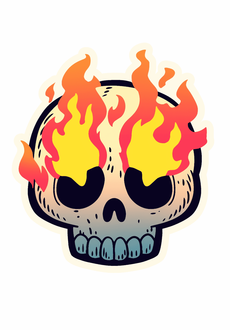 Skull Shade original repeating artwork