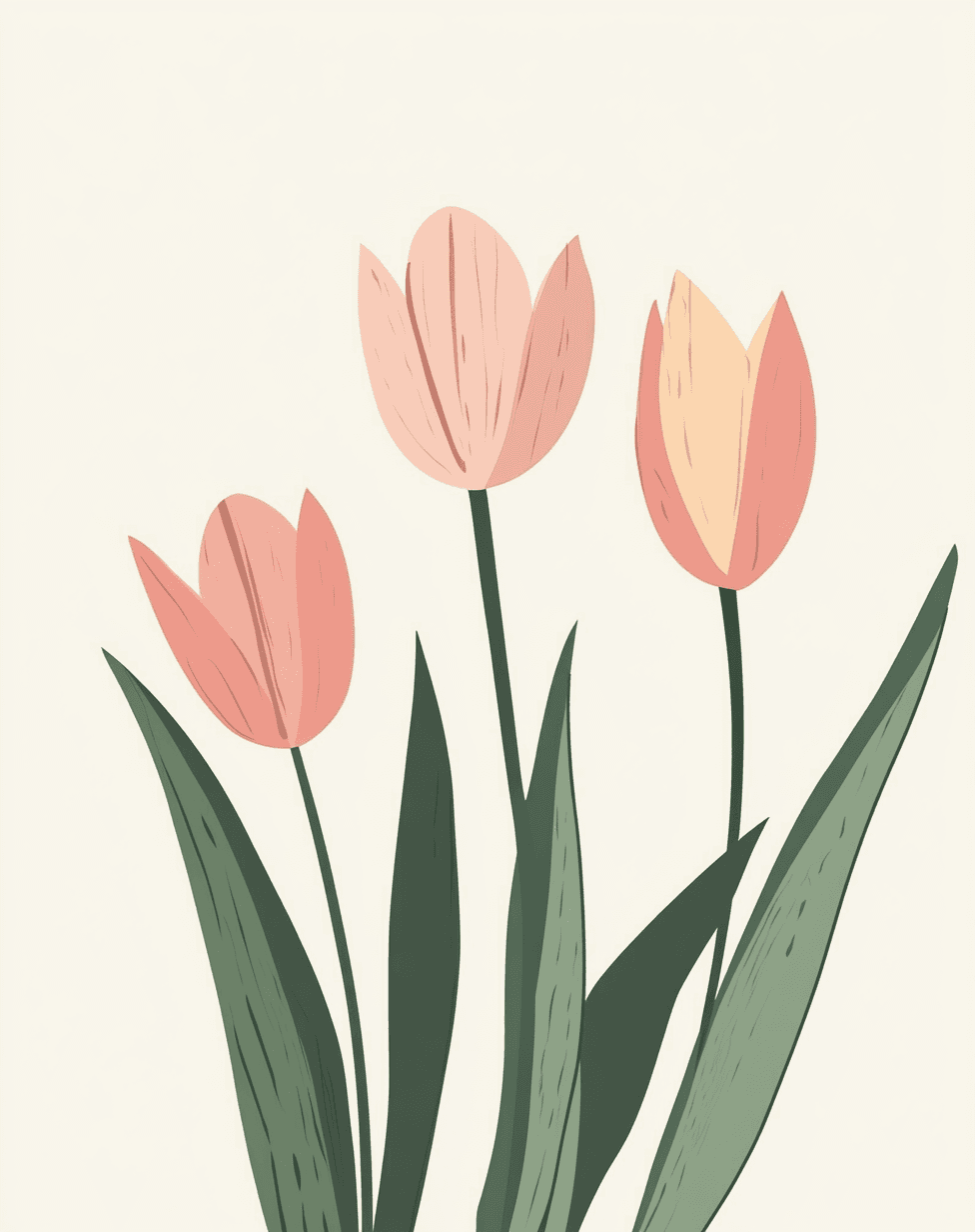 Tulip 074 original repeating artwork