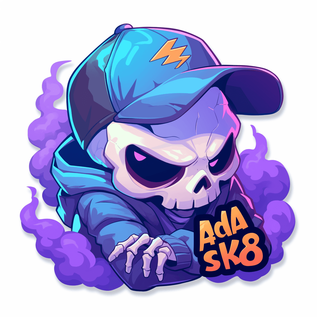 Skull Night original repeating artwork