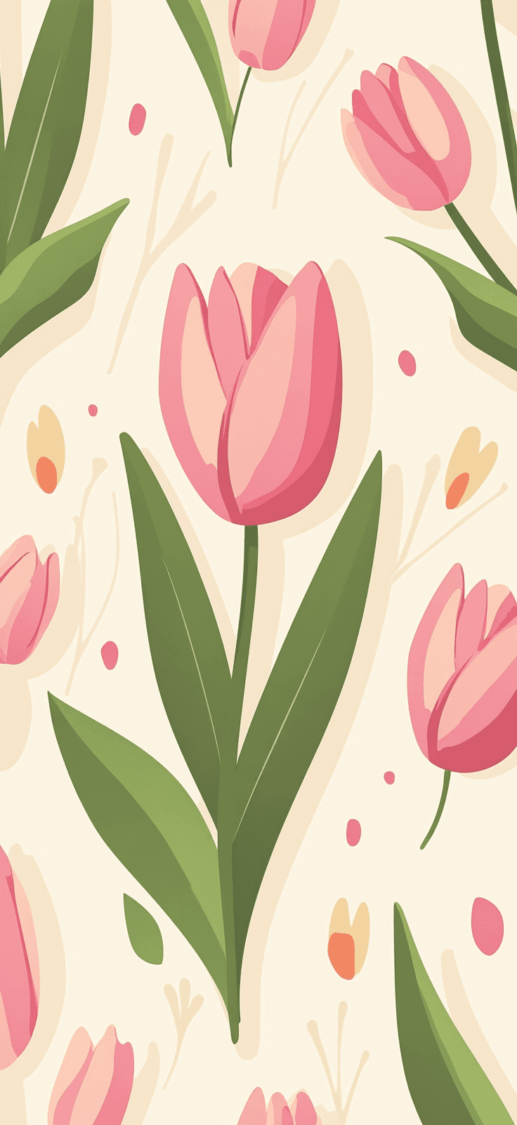 Tulip Zoom original repeating artwork