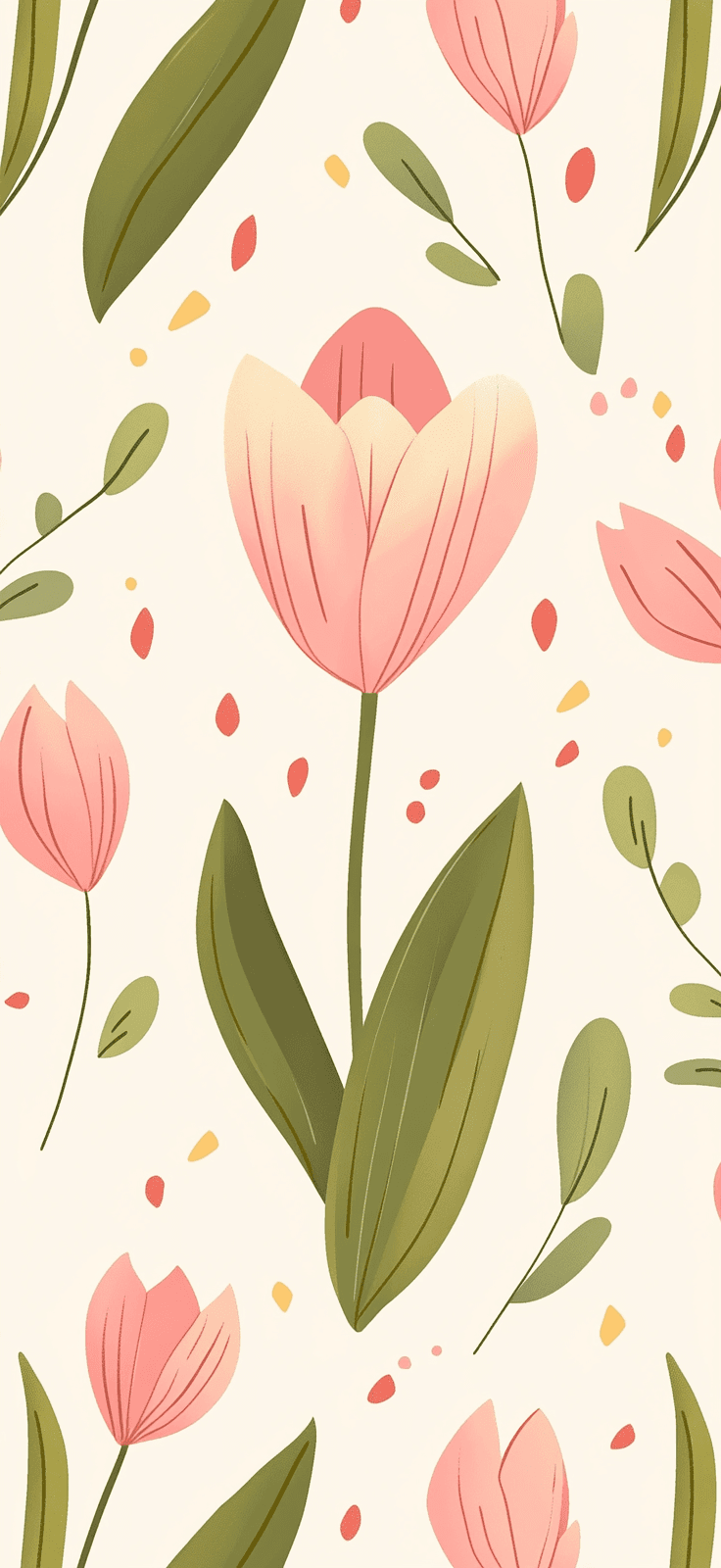Tulip Mark original repeating artwork