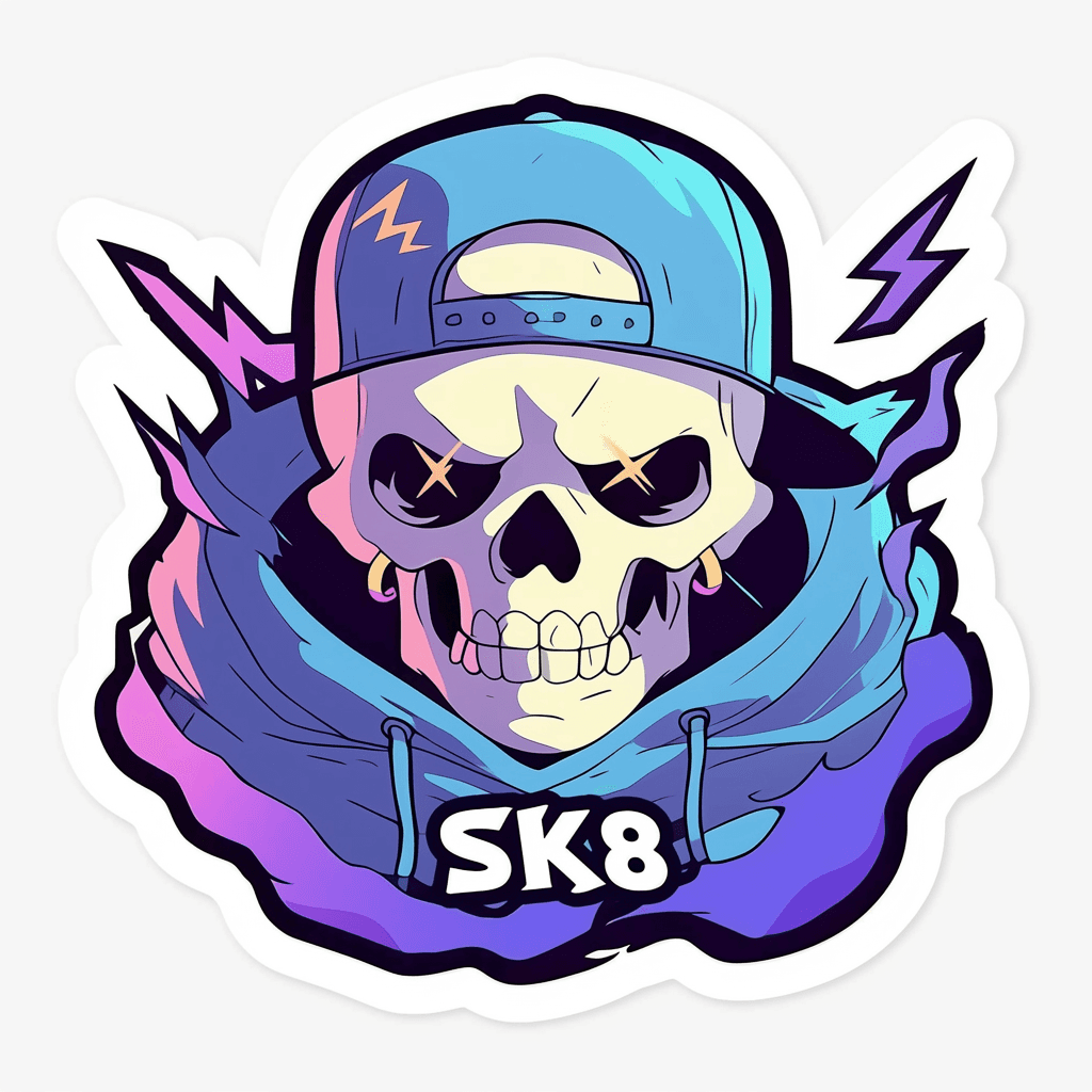 Skull Fair original repeating artwork