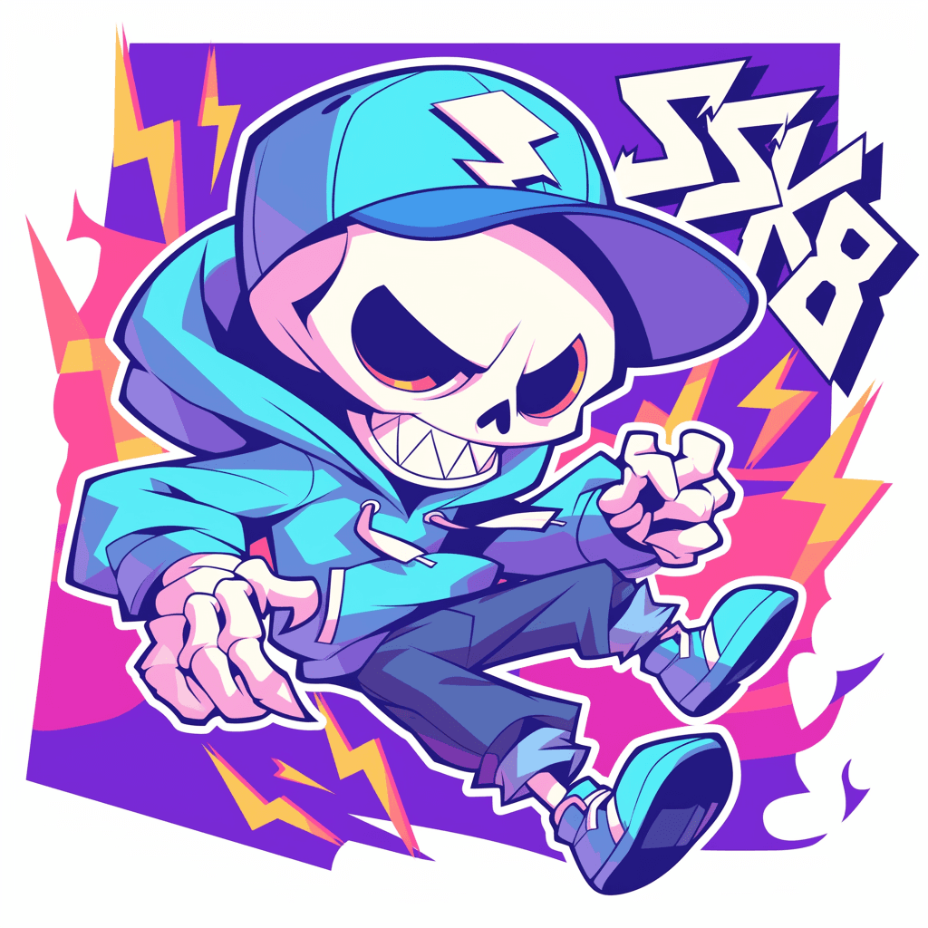 Skull Archive original repeating artwork