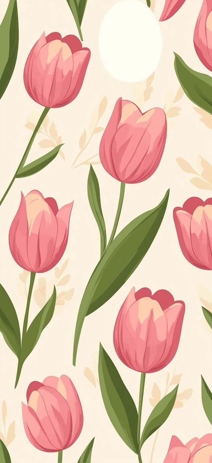Tulip Midnight original repeating artwork