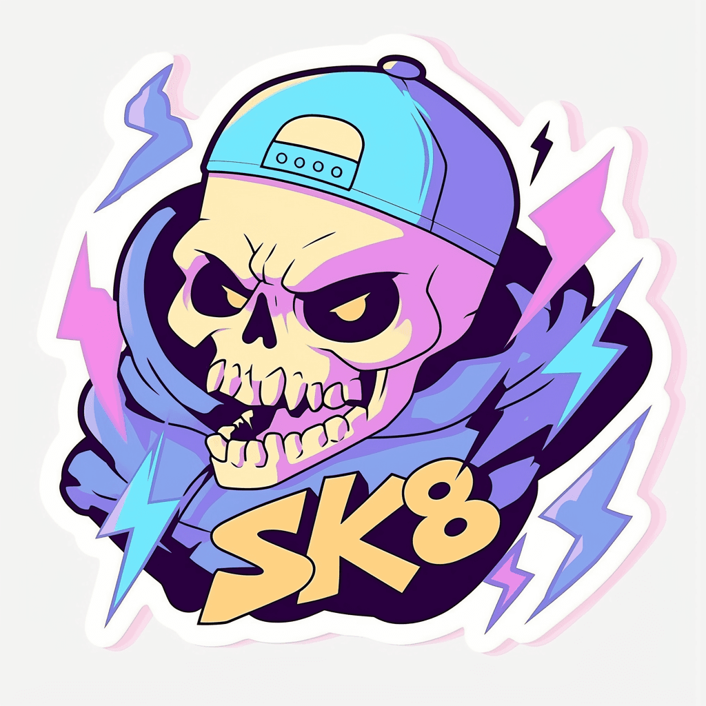 Skull Onyx original repeating artwork