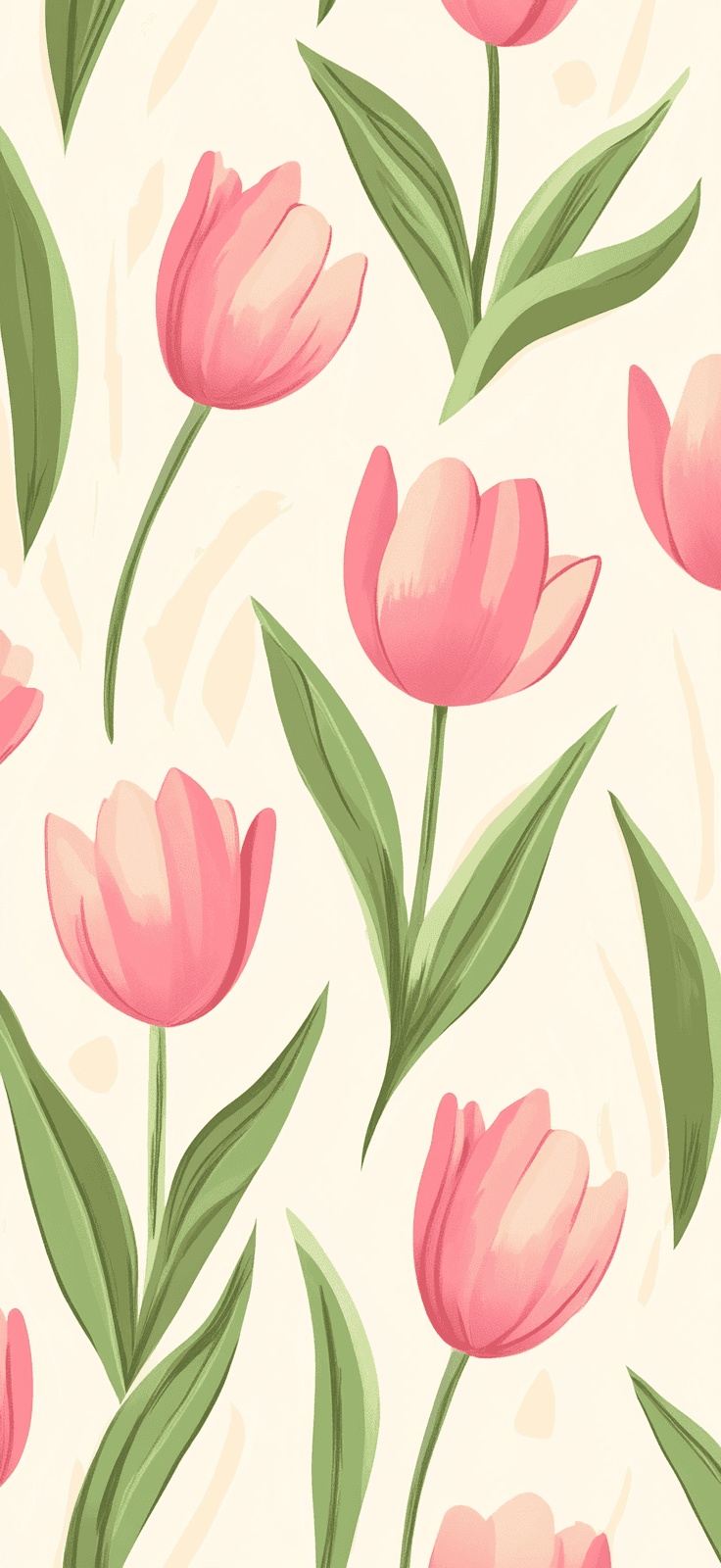 Tulip Show original repeating artwork